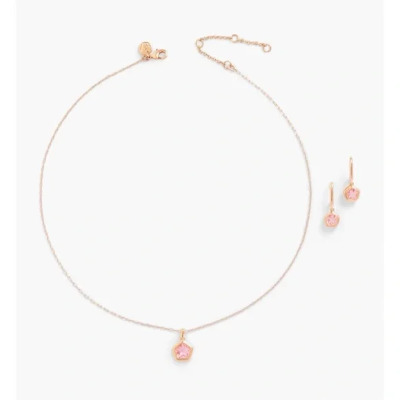TALBOTSPINK SPARKLE NECKLACE AND EARRINGS GIFT SET